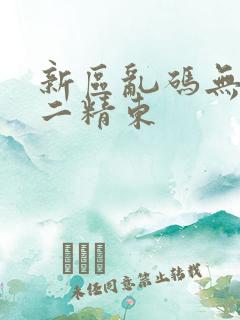 新区乱码无人区二精东