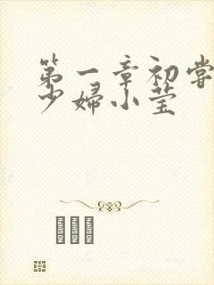 第一章初尝禁果少妇小莹