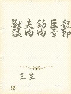 兽夫的巨龙太凶猛肉肉章节