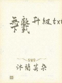 无敌升级txt下载