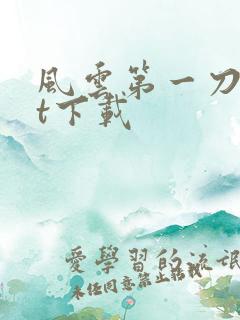 风云第一刀txt下载