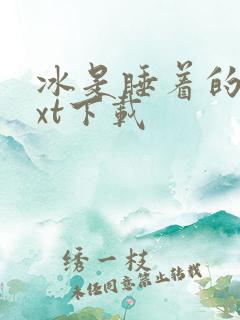 冰是睡着的水txt下载