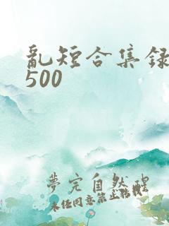 乱短合集录目伦500