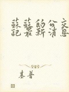 苏苏的公交车日记最新消息