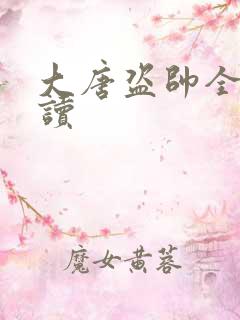 大唐盗帅全文阅读