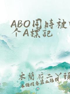 ABO同时被四个A标记