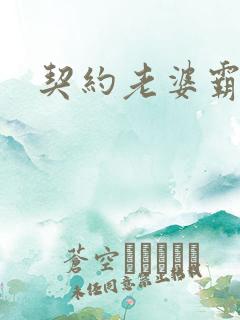 契约老婆霸总裁