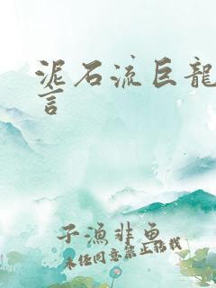 泥石流巨龙系谣言