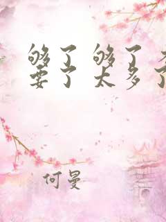 够了 够了 不要了 太多了