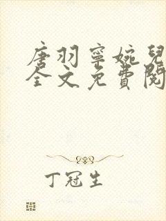 唐羽宁婉儿小说全文免费阅读