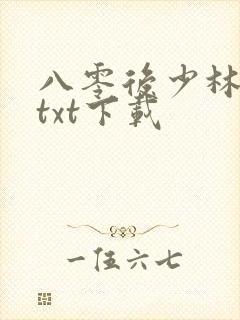 八零后少林方丈txt下载