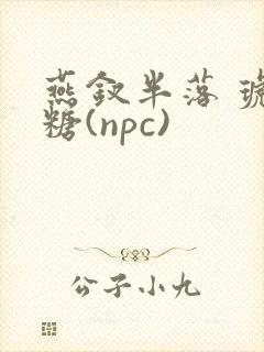 燕钗半落 琥珀糖(npc)