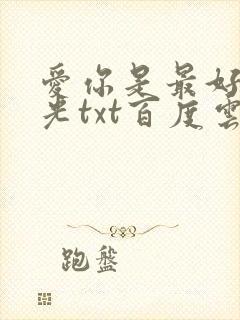 爱你是最好的时光txt百度云