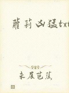 萝莉凶猛txt