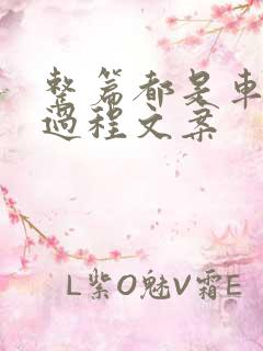 整篇都是车的肉过程文案