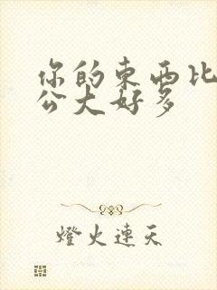 你的东西比我老公大好多