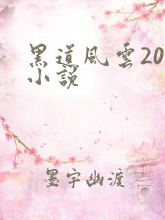 黑道风云20年小说