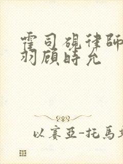 霍司砚律师温知羽顾时允