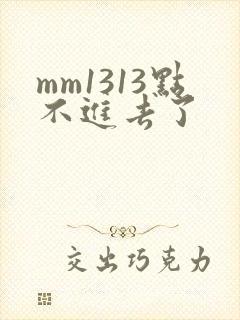 mm1313点不进去了