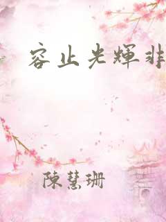 容止光辉非世人