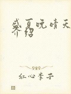 盛夏晚晴天剧情介绍