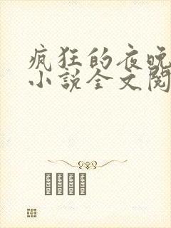 疯狂的夜晚苏柔小说全文阅读