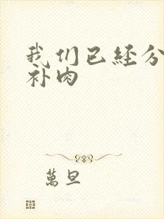 我们已经分手了补肉