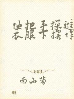 他把手探进我的衣服下摆作文