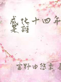 成化十四年攻受是谁