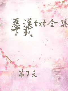 恶汉txt全集下载