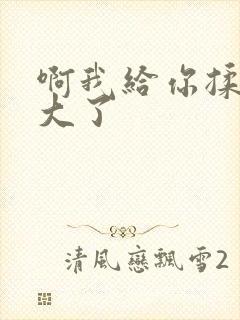 啊我给你揉揉就大了