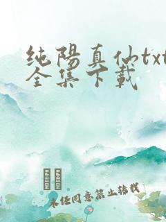 纯阳真仙txt全集下载