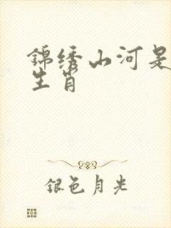 锦绣山河是什么生肖