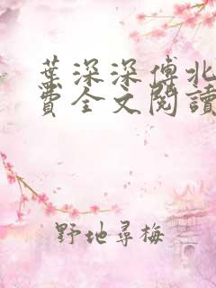 叶深深傅北辰免费全文阅读