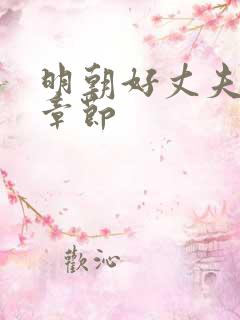 明朝好丈夫最新章节