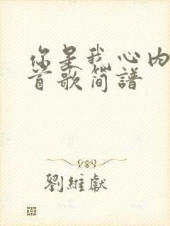 你是我心内的一首歌简谱