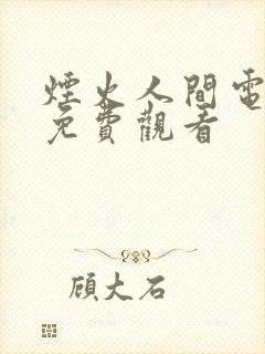 烟火人间电视剧免费观看