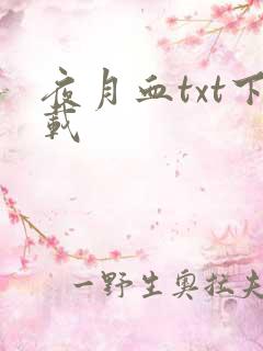 夜月血txt下载