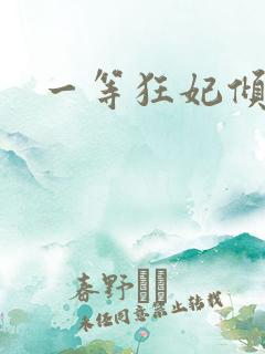 一等狂妃倾天下