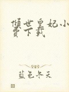 倾世皇妃小说免费下载