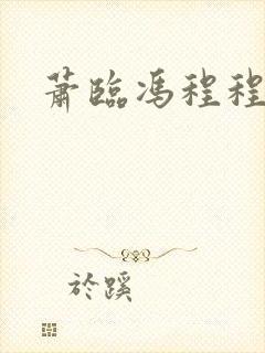 萧临冯程程小说