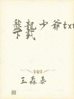 盘龙少爷txt下载