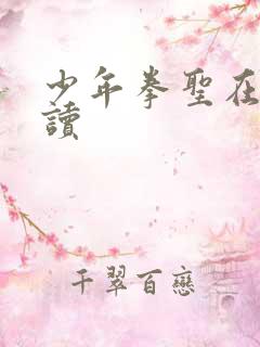 少年拳圣在线阅读