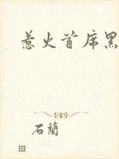 惹火首席黑老大