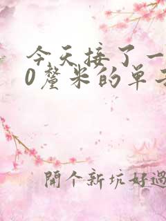 今天接了一个30厘米的单子