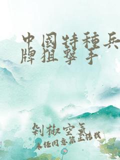 中国特种兵之王牌狙击手