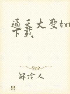 通天大圣txt下载