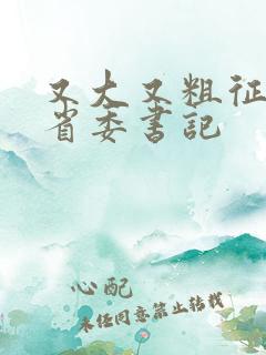 又大又粗征服女省委书记