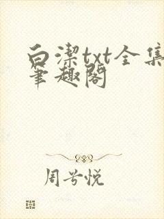 白洁txt全集笔趣阁