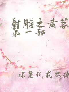 射雕之黄蓉新传第一部